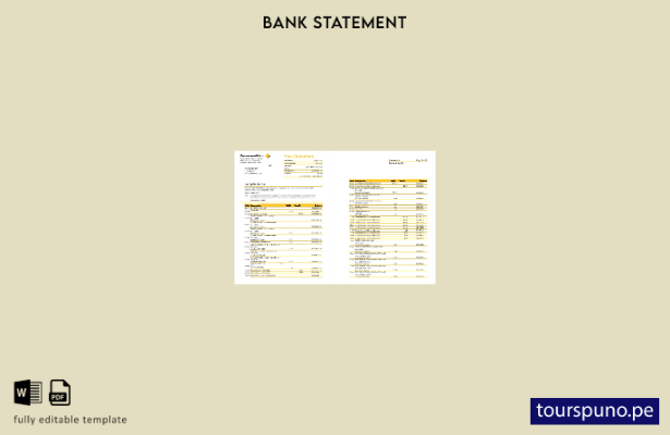 listo para imprimir plantilla de Excel de extracto bancario de la Commonwealth d